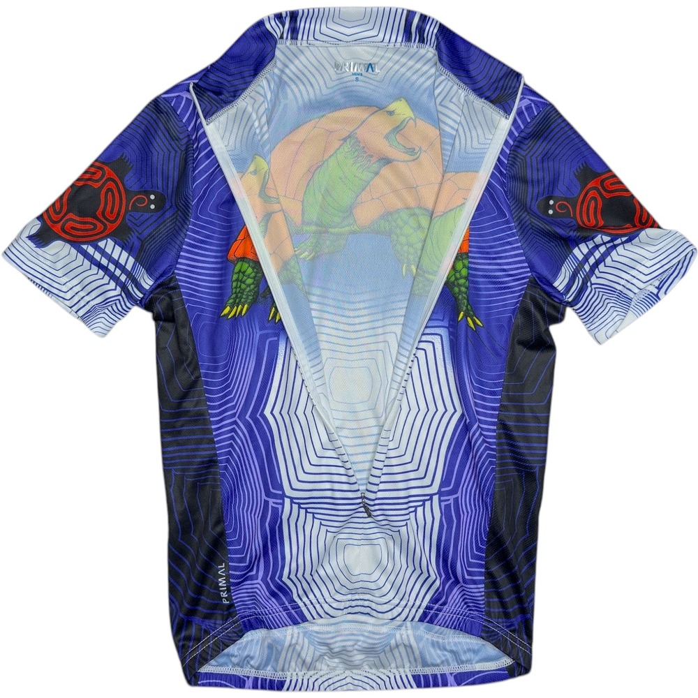 Primal‎ Not So Fast Snapping Turtle Cycling Jersey Men's Small 3/4 Zip Pockets - Picture 6 of 12
